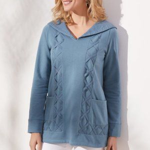 Soft Surroundings Bluestone French Terry Hoodies Size XL